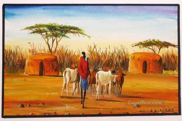  afrika maler - Long Walk Home aus Afrika